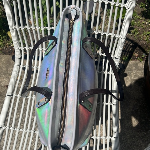 COACH Limited Edition Holographic Iridescent City Zip Tote RARE FIND 🌈🦄 - Picture 9 of 17